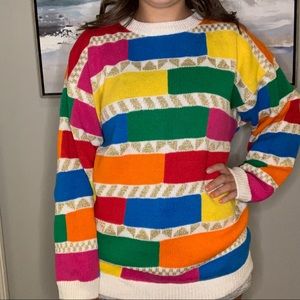 Vintage colorful sweater by Eminent